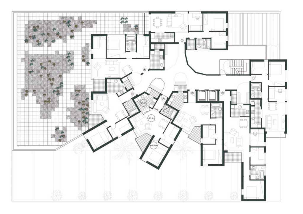 Proyecto para edificio de viviendas en Barcelona.