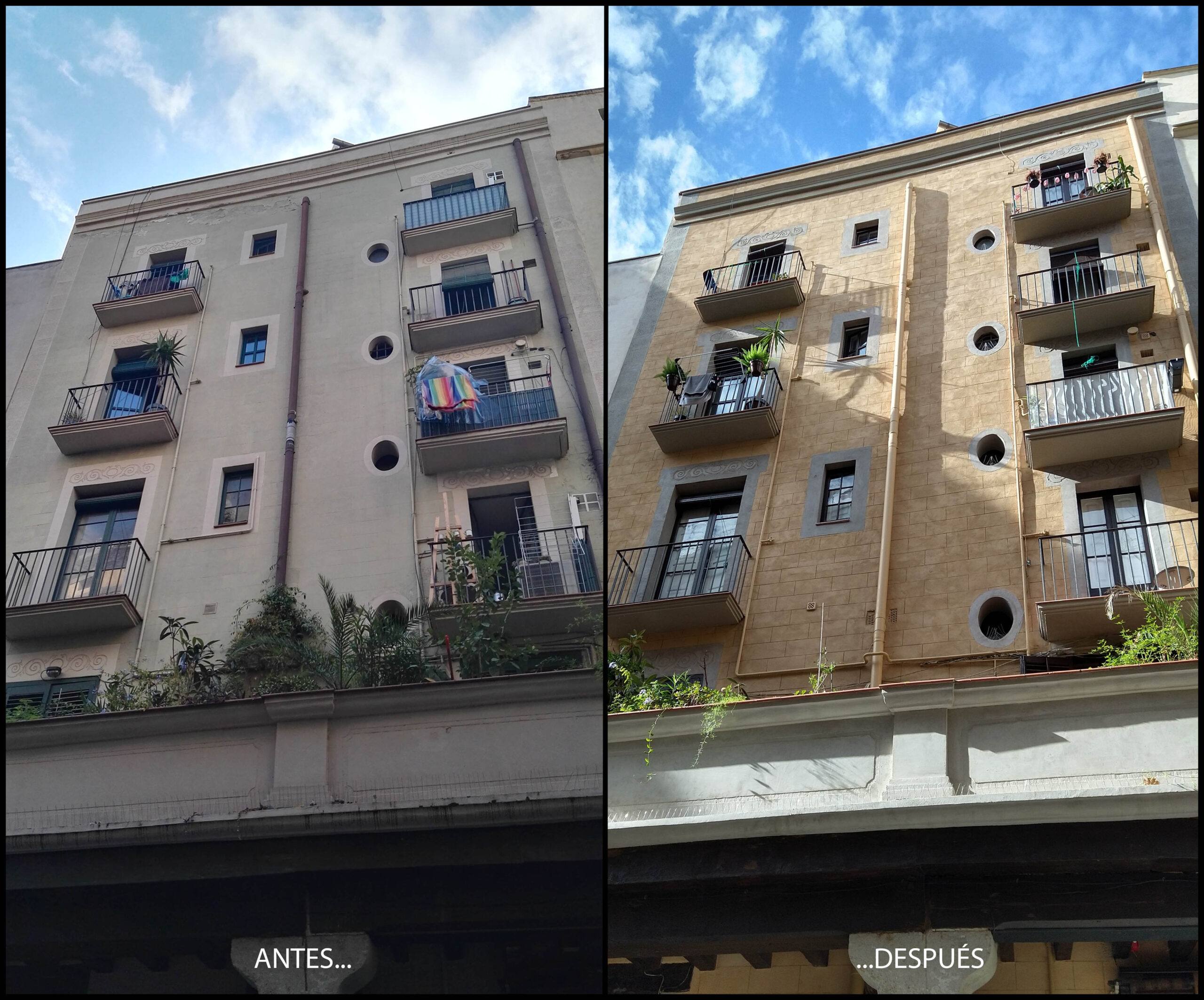 Rehabilitación de fachada.
