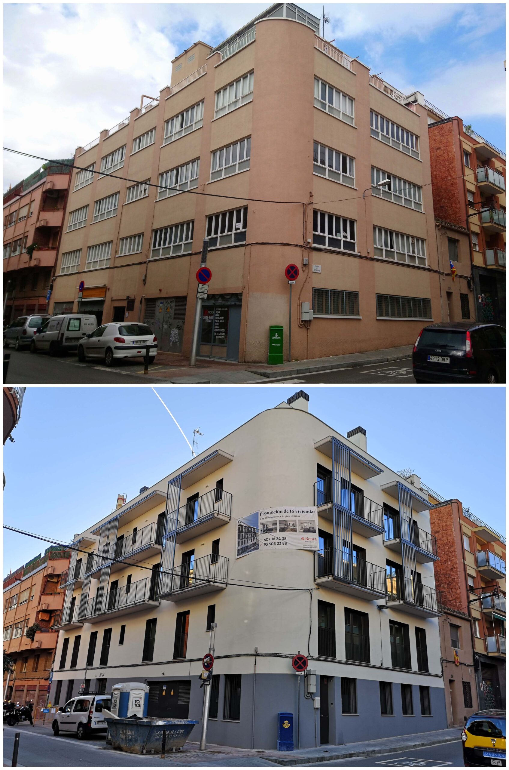 Hemos terminado las obras de reforma y cambio de uso de un edificio.